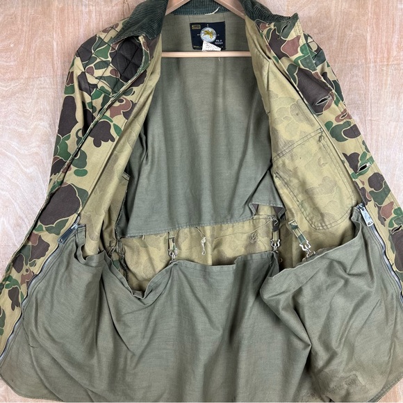 Vintage Sears Roebuck Hunting Camo Jacket Large - Picture 3 of 11
